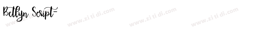Betlyn Script字体转换